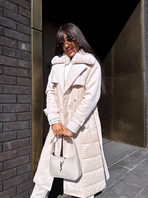Coat "KOMBINĀCIJA HK30" - LIGHT BEIGE